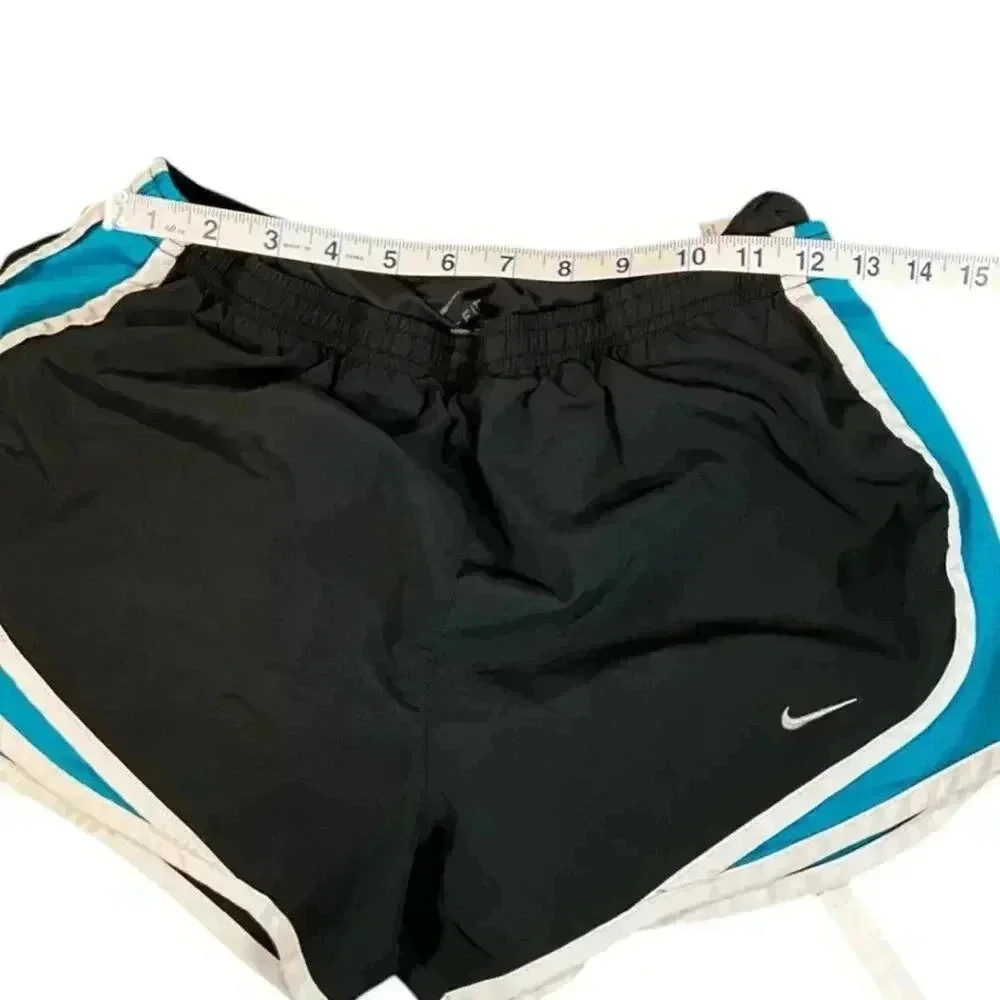 Nike Dri-Fit Running Shorts Women's Size S Built in Undershorts Drawstring Black